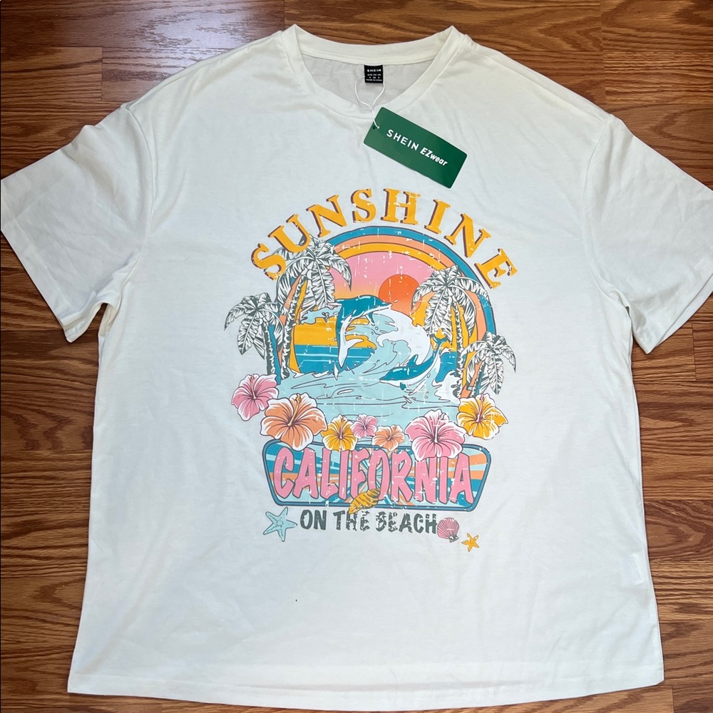 White Graphic T-Shirt for Women